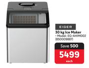 Eiger Ice Maker 850009887-30kg Each