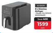 Eiger 8L Slimline Airfryer 850006463-Each