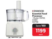 Kenwood Essential Food Processor 457118-Each