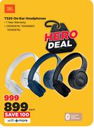 JBL T520 On Ear Headphones-Each