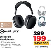 Amplify Stellar BT Headphones-Each