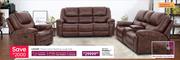 Lincoln 3 Piece 3 Action Reclining Lounge Suite
