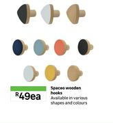 Spaceo Wooden Hooks-Each