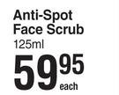 Oxy Anti Spot Face Scrub-125ml Each