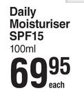 Oxy Daily Moisturiser SPF15-100ml Each