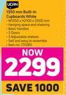 Ucan 1350mm Built In Cupboard White