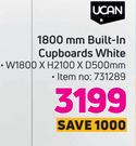 Ucan 1800mm Built In Cupboard White