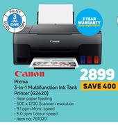 Canon Pixma 3 In 1 Multifunction Ink Tank Printer G2420