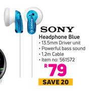 Sony Headphone Blue