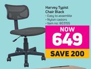 Harvey Typist Chair Black