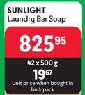 Sunlight Laundry Bar Soap-42 x 500g