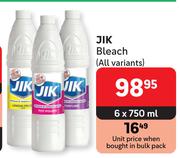 Jik Bleach (All Variants)-6 x 750ml