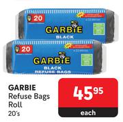 Garbie Refuse Bags Roll-20's Pack Each