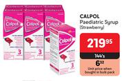 Calpol Paediatric Syrup (Strawberry)-144's Pack