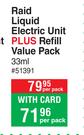 Raid Liquid Electric Unit Plus Refill Value Pack-330ml Per Pack