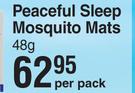 Peaceful Sleep Mosquito Mats-48g Per Pack