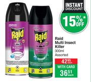 Raid Multi Insect Killer Assorted-300ml Each