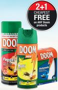Doom Insect Repellent Aerosol Assorted-300ml Each