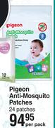 Pigeon Anti Mosquito Patches 24 Patches-Per Pack