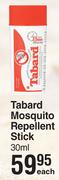 Tabard Mosquito Repellent Stick-30ml Each