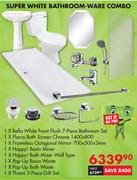 Super White Bathroom-Ware Combo-Per Combo