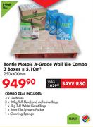 Bontle Mosaic A-Grade Wall Tile Combo (3 Boxes)