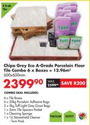 Chipo Grey Eco A-Grade Porcelain Floor Tile Combo (6 Boxes)