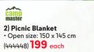 Campmaster Picnic Blanket-Each