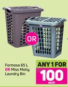 Formosa 65L Or Miss Molly Laundry Bin-For 1