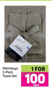 Mainstays 3 Pack Towel Set-Each