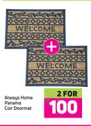 Always Home Panama Coir Doormat-For 2