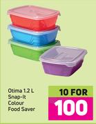 Otima 1.2L Snap It Colour Food Saver-For 10