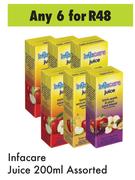 Infacare Juice Assorted-For 6 x 200ml