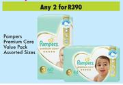 Pampers Premium Care Value Pack Assorted Sizes-For 2