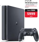 PS4 500GB Slim Console-Each