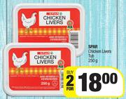 Spar Chicken Livers Tub 250g- For 2