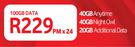 Vodacom Mobile Data-On 100GB Data