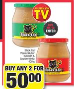 Black Cat Peanut Butter (Smooth & Crunchy Only)-For Any 2 x 400g
