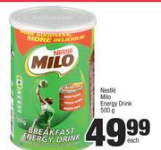Nestle Milo Energy Drink-500g Each