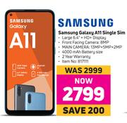 Samsung Galaxy A11 Single Sim