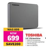 Toshiba 2.5" 1TB Hard Drive