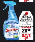 Mr. Sheen Clearview Glass & Multi Surface Cleaner-1Ltr