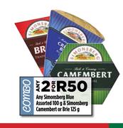 Simonsberg Blue Assorted-100g & Simonsberg Camembert Or Brie 125g-For 2
