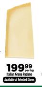 Italian Grana Padano-Per Kg