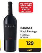 Barista Black Pinotage-750ml