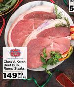 Class A Karan Beef Bulk Rump Steaks-Per Kg