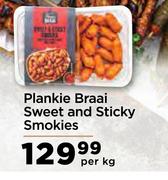 Plankie Braai Sweet & Sticky Smokies-Per Kg