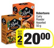 Robertsons Curry Powder Assorted-For Any 2 x 50g