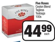 Five Roses Ceylon Blend Tagless Teabags-100's Pack