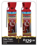 Soudal Filler Foam Reusable 36765-600ml